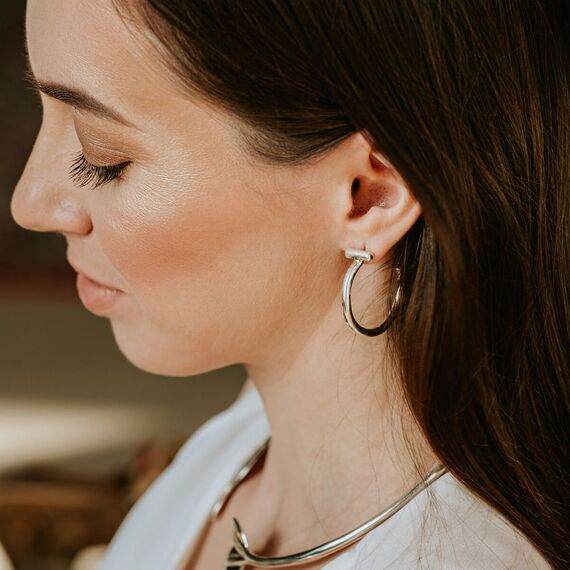 Серебряные серьги женские Заряженный UNOde50 It's Electrifying, изображение 6