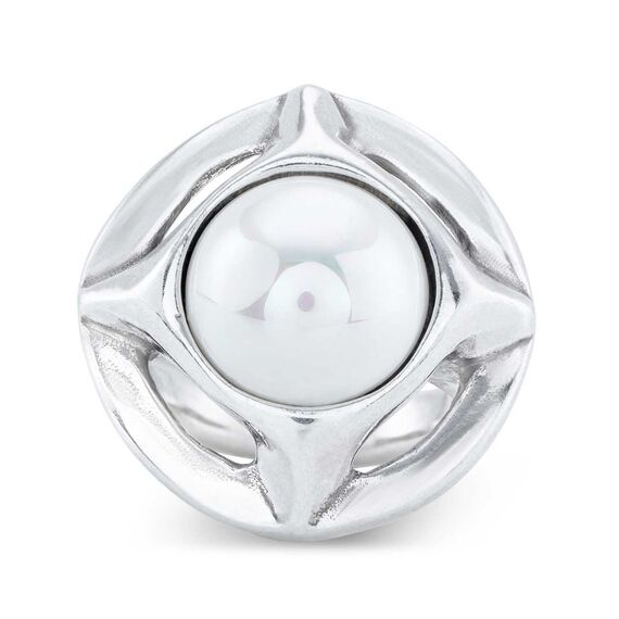 Серебряное кольцо женское с жемчугом UNOde50 Crafted, Размер (мм): 18,3-18,7, изображение 2