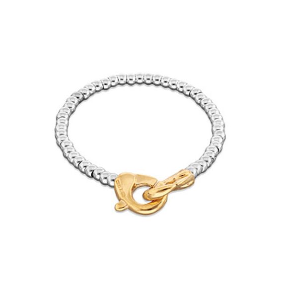 Серебряный браслет с золотым карабином UNOde50 Ser Inseparable