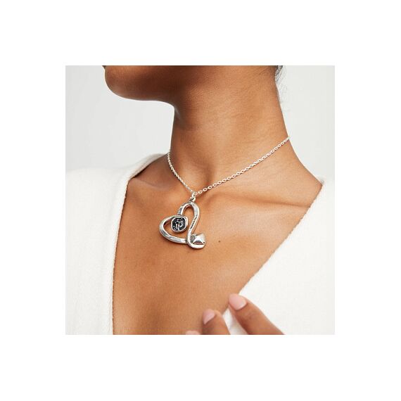 Серебряное ожерелье с кристаллом Сваровски UNOde50 Ser Expresiva, изображение 4
