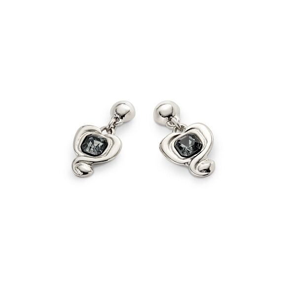 Серебряные серьги женские с кристаллом Сваровски UNOde50 Ser Expresiva, изображение 2