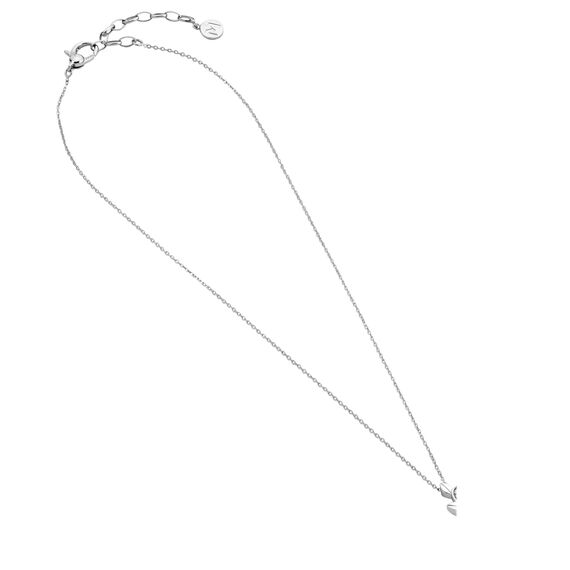 Серебряное колье с подвеской из органического жемчуга и фианитами Majorica Selene