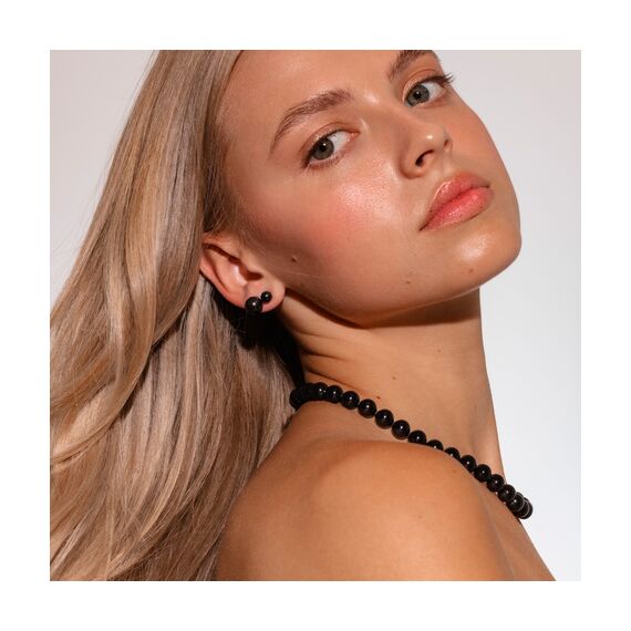 Серебряные серьги женские с жемчугом Majorica Lyra, изображение 2
