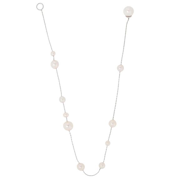 Серебряная цепочка женская с жемчугом Majorica Dangle, изображение 2