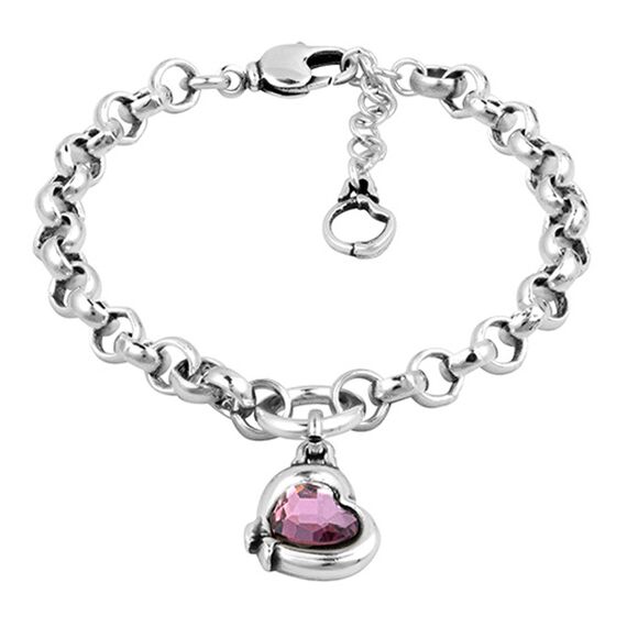 Серебряный браслет с сердечком Ciclon Amore