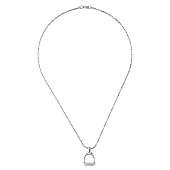 Серебряное колье с подвеской Ciclon Estribo