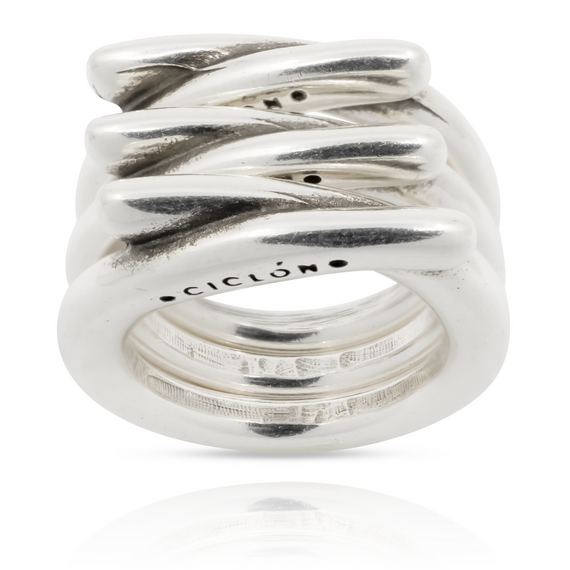 Серебряное кольцо женское широкое Ciclon Essentials, Размер (мм): 17,8, изображение 3