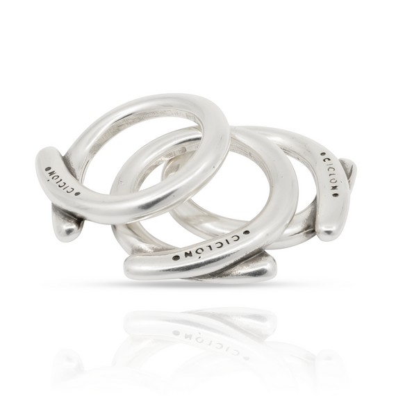 Серебряное кольцо женское широкое Ciclon Essentials, Размер (мм): 17,8, изображение 4