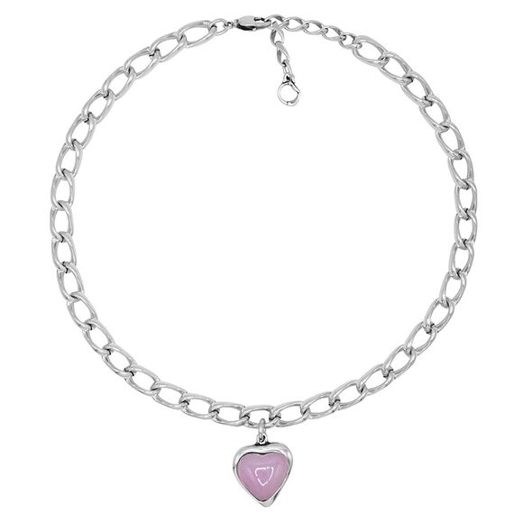 Серебряное колье с сердечком Ciclon Romance