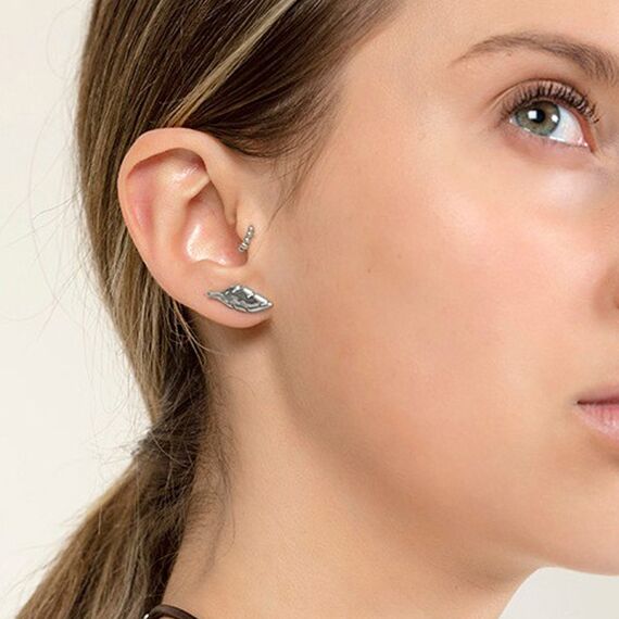 Серебряные серьги женские Ciclon Pluma, изображение 2