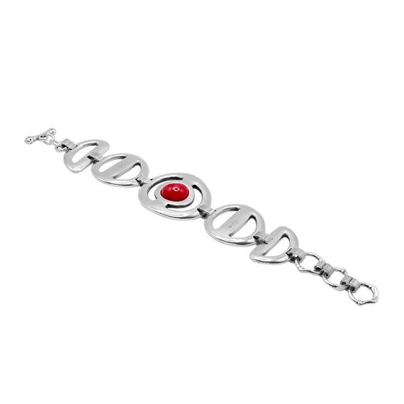 Серебряный браслет с муранским стеклом Ciclon Estilo