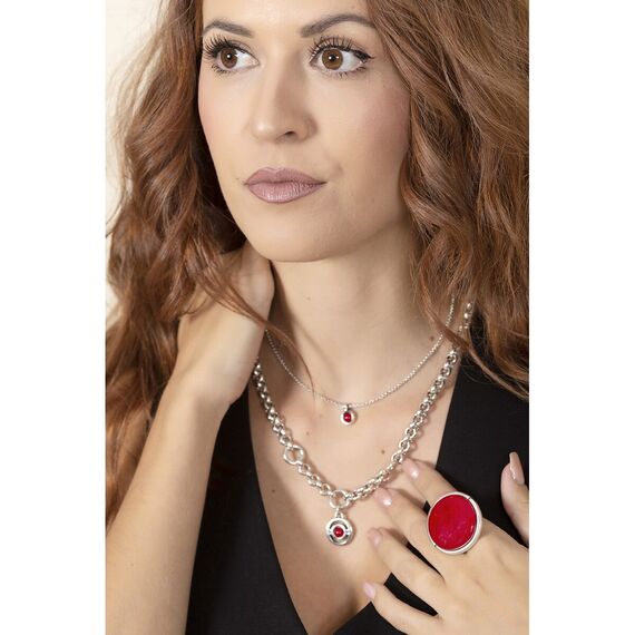 Серебряное кольцо с муранским стеклом Ciclon Elegance, Размер (мм): 16,5-17,2, изображение 2