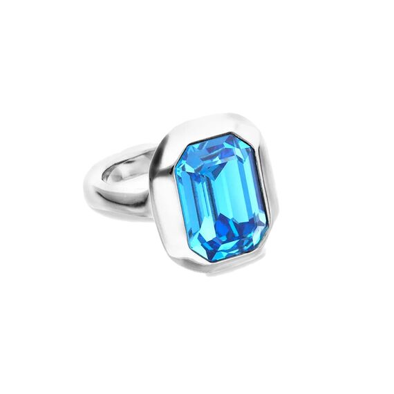Серебряное кольцо c кристаллом Swarovski UNOde50 Ядро, Размер (мм): 17,3-17,7, изображение 2
