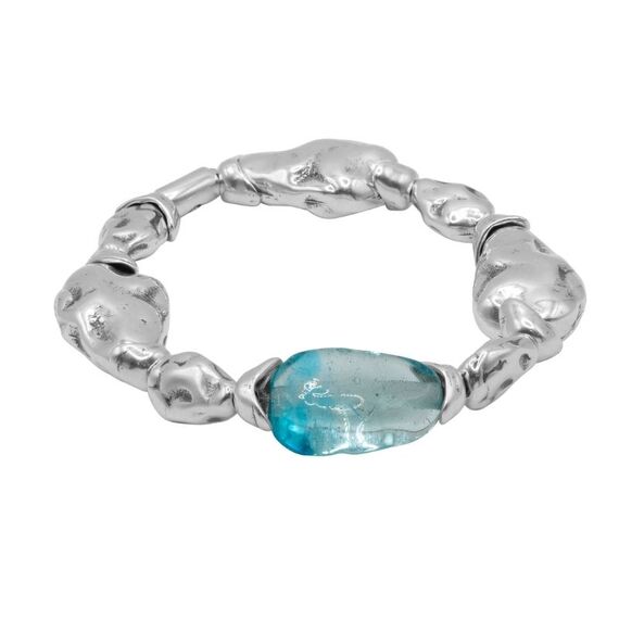 Серебряный браслет с муранским стеклом Ciclon Liquid