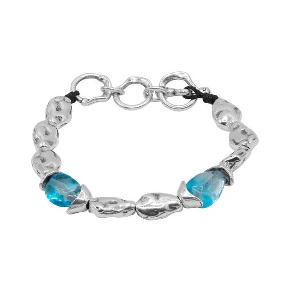 Серебряный браслет с муранским стеклом Ciclon Liquid