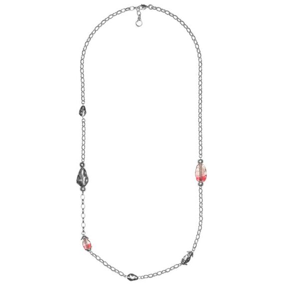 Серебряное колье с муранским стеклом Ciclon Liquid