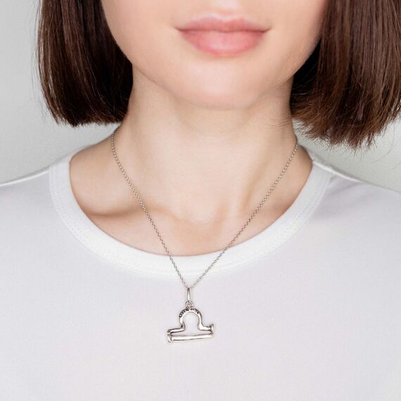 Серебряная подвеска знак зодиака Весы UNOde50 Libra, изображение 3