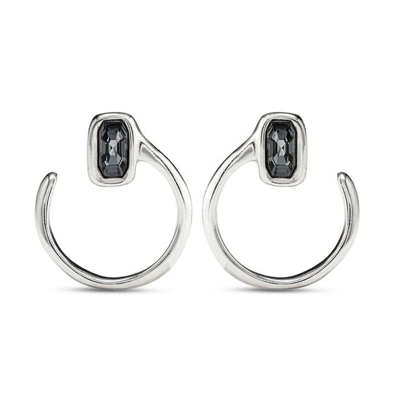Серебряные серьги женские с кристаллом Сваровски Кобра UNOde50 Cobra
