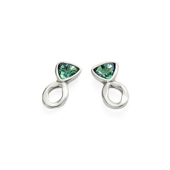 Серебряные серьги с кристаллами Сваровски UNOde50 Ser Camaleonica, изображение 2