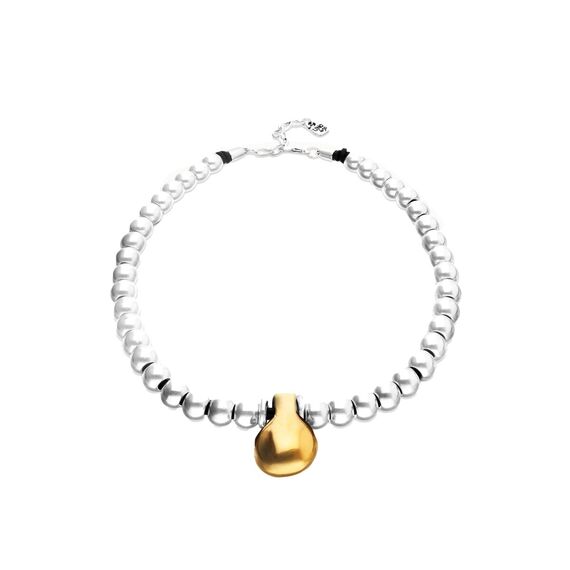 Серебряное колье с золотом UNOde50 Приземление, изображение 2