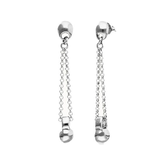 Серебряные серьги женские UNOde50 Точка притяжения