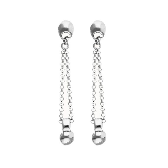 Серебряные серьги женские UNOde50 Точка притяжения, изображение 2