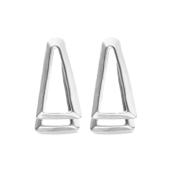 Серебряные серьги женские UNOde50 Абрис, изображение 2