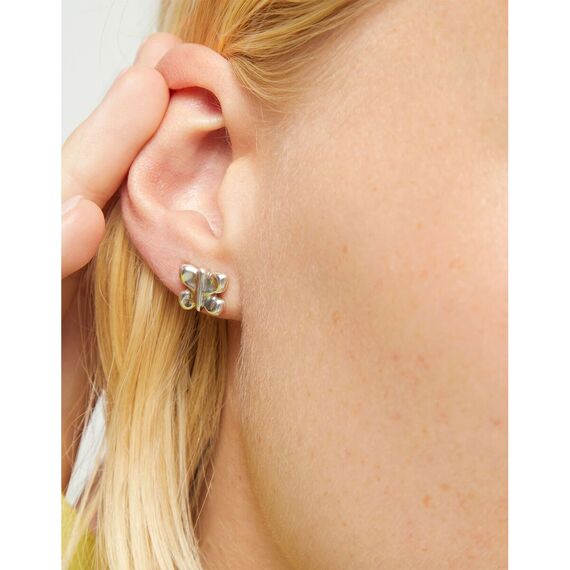 Серебряные серьги женские UNOde50 Крылатый цветок, изображение 4