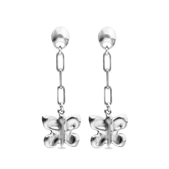 Серебряные серьги женские UNOde50 Полет, изображение 4