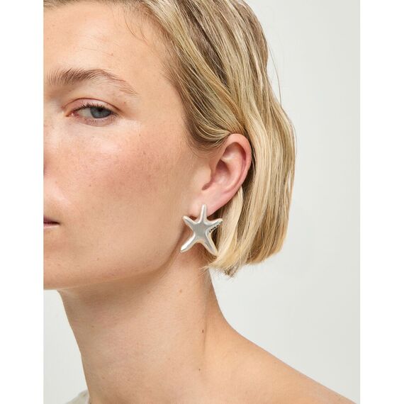 Серебряные серьги женские UNOde50 Астерия, изображение 3