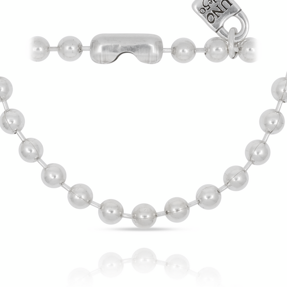 Серебряное колье из сферических бусин Снежинка UNOde50 Snowflake, изображение 4
