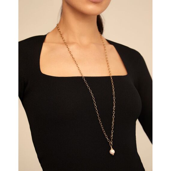 Золотая подвеска Жемчужина UNOde50 Charm moon, изображение 4