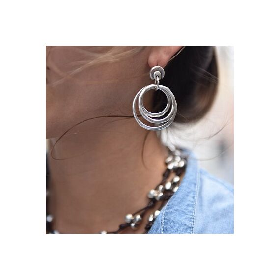 Серебряные серьги женские Хипстер UNOde50 Hipster, изображение 6