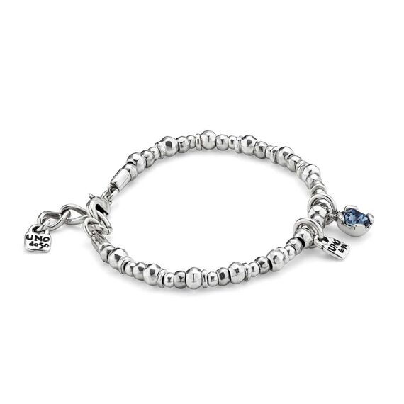 Серебряный браслет женский с кристаллом Сваровски UNOde50 Attractive, изображение 2