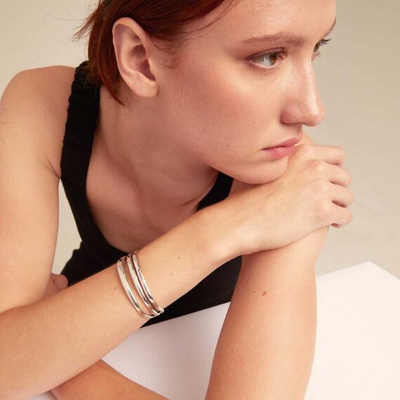 Серебряный браслет женский широкий UNOde50 Electrik, изображение 4