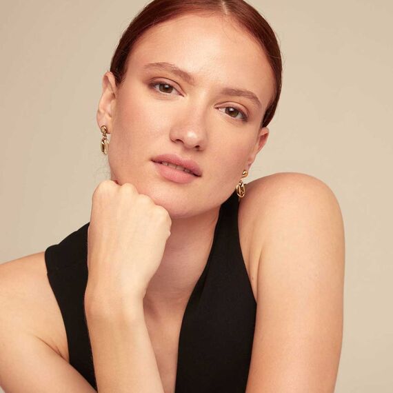 Золотые серьги женские UNOde50 Merci, изображение 4