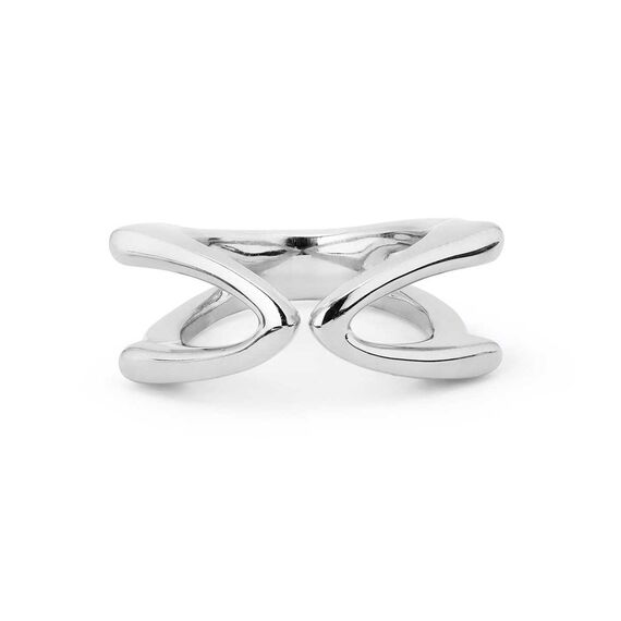 Серебряное кольцо женское открытое UNOde50 Stand out, Размер (мм): 16,3-16,7
