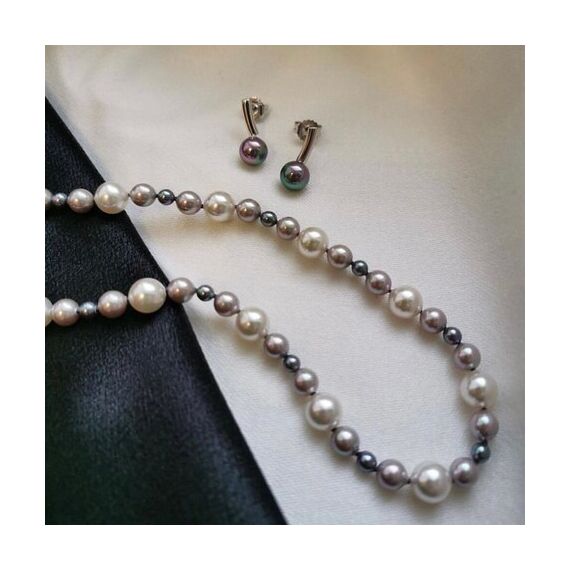 Серебряные серьги женские с жемчугом Majorica Espiga, изображение 5