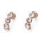Золотые серьги с кристаллами Сваровски Oliver Weber Tennis