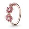 Кольцо женское с золотом и эмалью Розовые маргаритки Pandora Moments