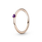 Женское кольцо с золотом и цирконием Пурпурный талисман Pandora Moments, Размер (мм): 17,2
