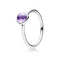 Серебряное кольцо женское с кристаллом Цветная капля Pandorа