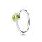 Серебряное кольцо с натуральным камнем Зеленая капля Pandora