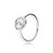Серебряное кольцо женское с цирконием Логомания Pandora Logomania