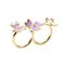 Золотое кольцо женское двойное Pertegaz Lilas Золотое кольцо женское двойное Pertegaz Lilas
