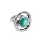 Серебряное кольцо женское с муранским стеклом Ciclon Estilo, Размер (мм): 17,8-18,4