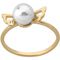 Золотое кольцо женское с белым жемчугом Fine Silver (16.5), Размер (мм): 17,5, изображение 2
