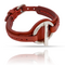Женский браслет с серебром из кожи ручной работы UNOde50 Plug On - Red, изображение 2