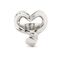Серебряное кольцо женское в виде изогнутого гвоздя в форме сердца UNOde50 Nailed Heart, Размер (мм): 16,3-16,7