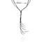Серебряное колье галстук женское с натуральной кожей Скалолаз UNOde50 Skalator, изображение 4